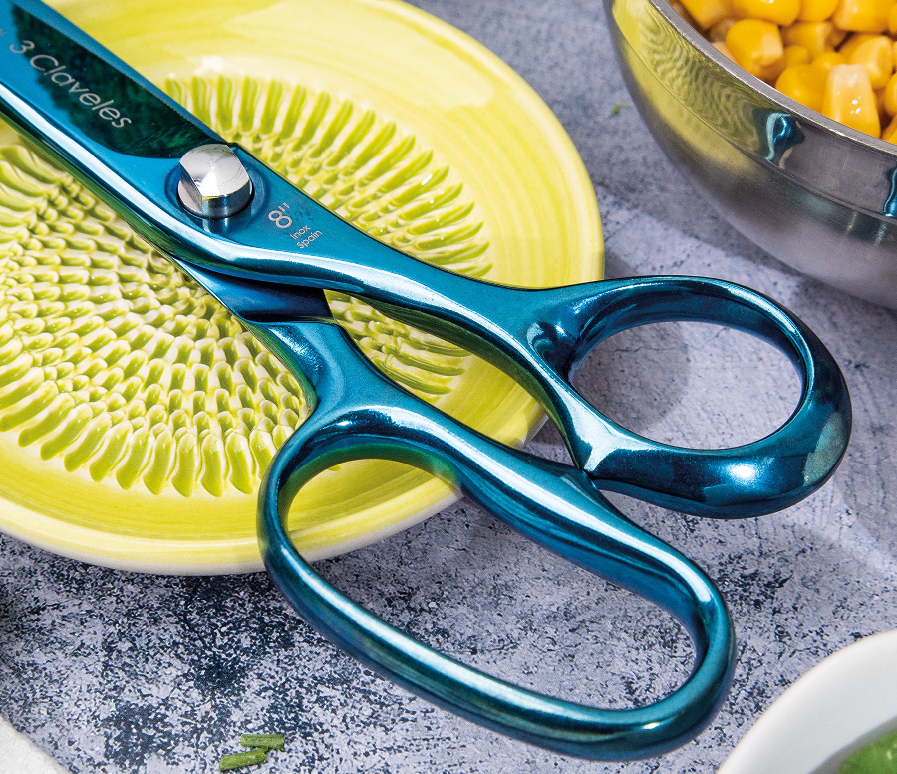 tijera cocina ocean 3 claveles